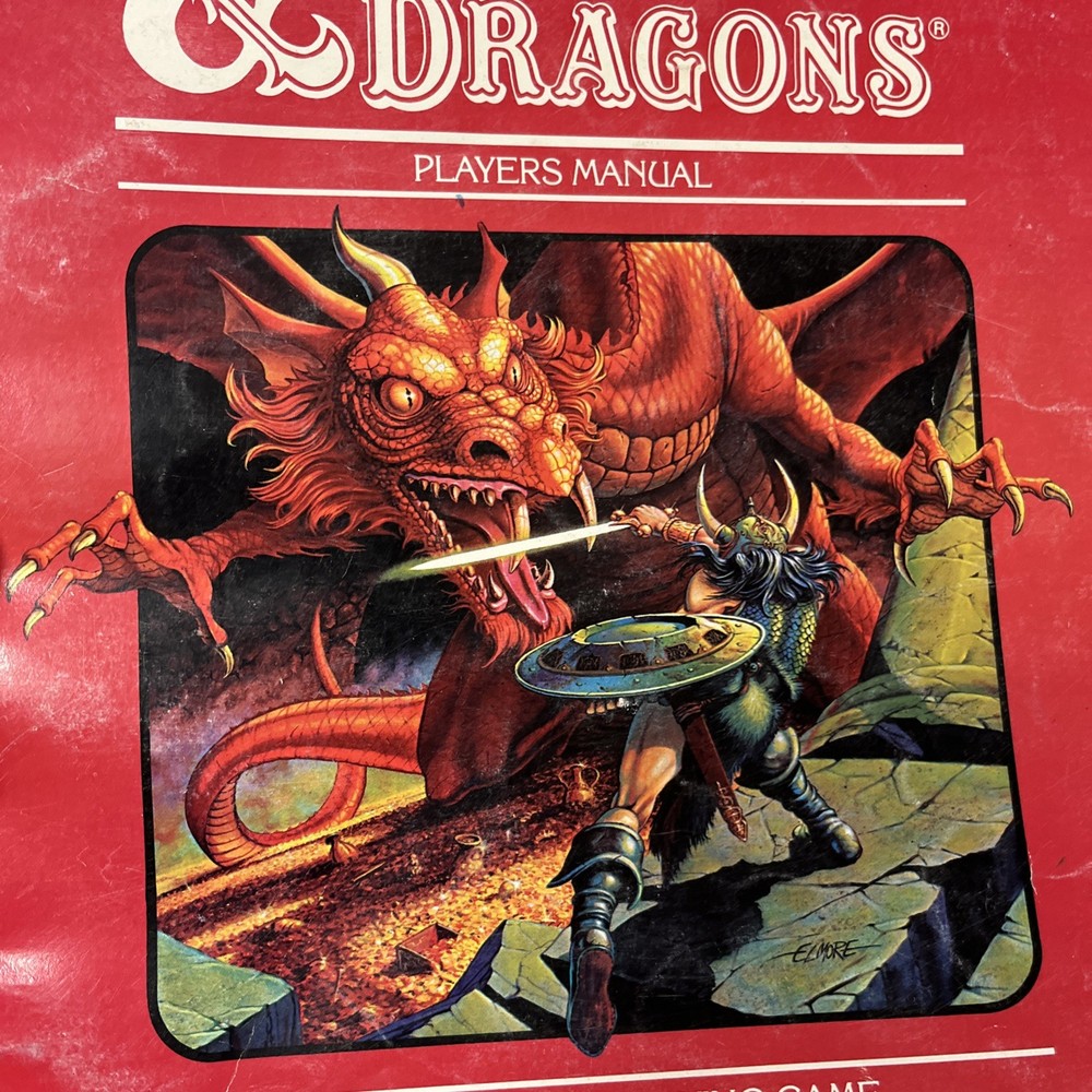Dungeon Players Manual D&D from basic box D&D TSR Dungeons & Dragons 1983