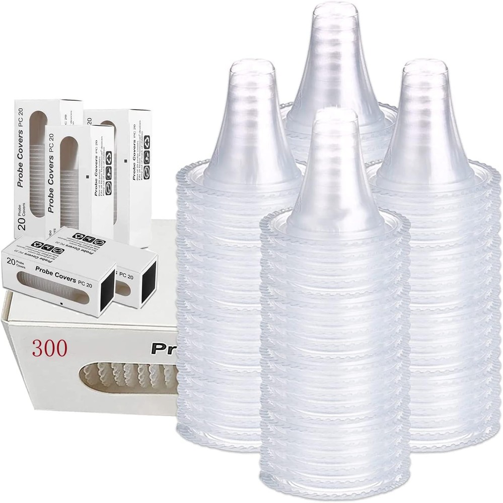 300 Counts Ear Thermometer Probe Covers/Lens s/Refill s