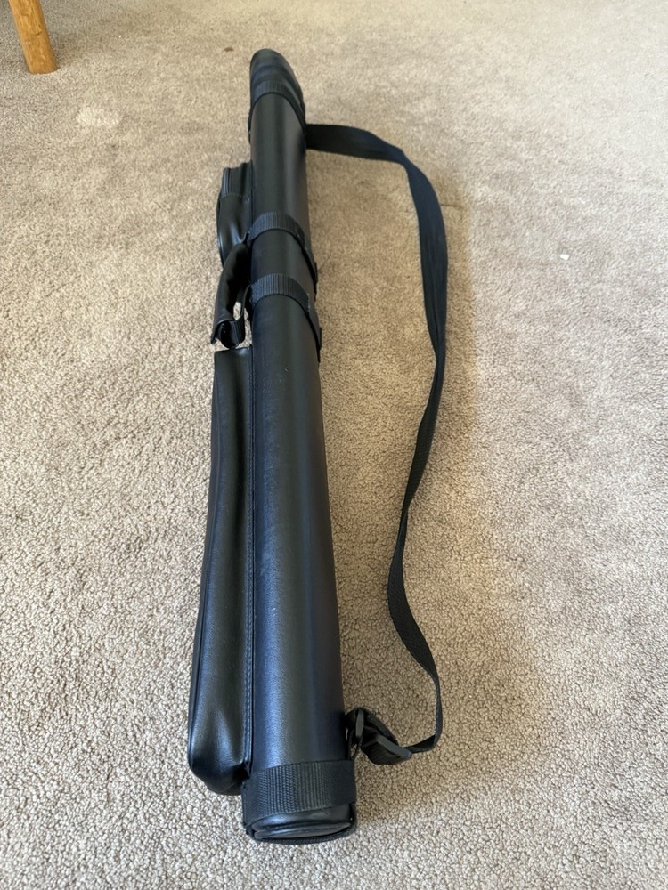 Action Billiard Pool Cue Case Black Excellent Condition All Black
