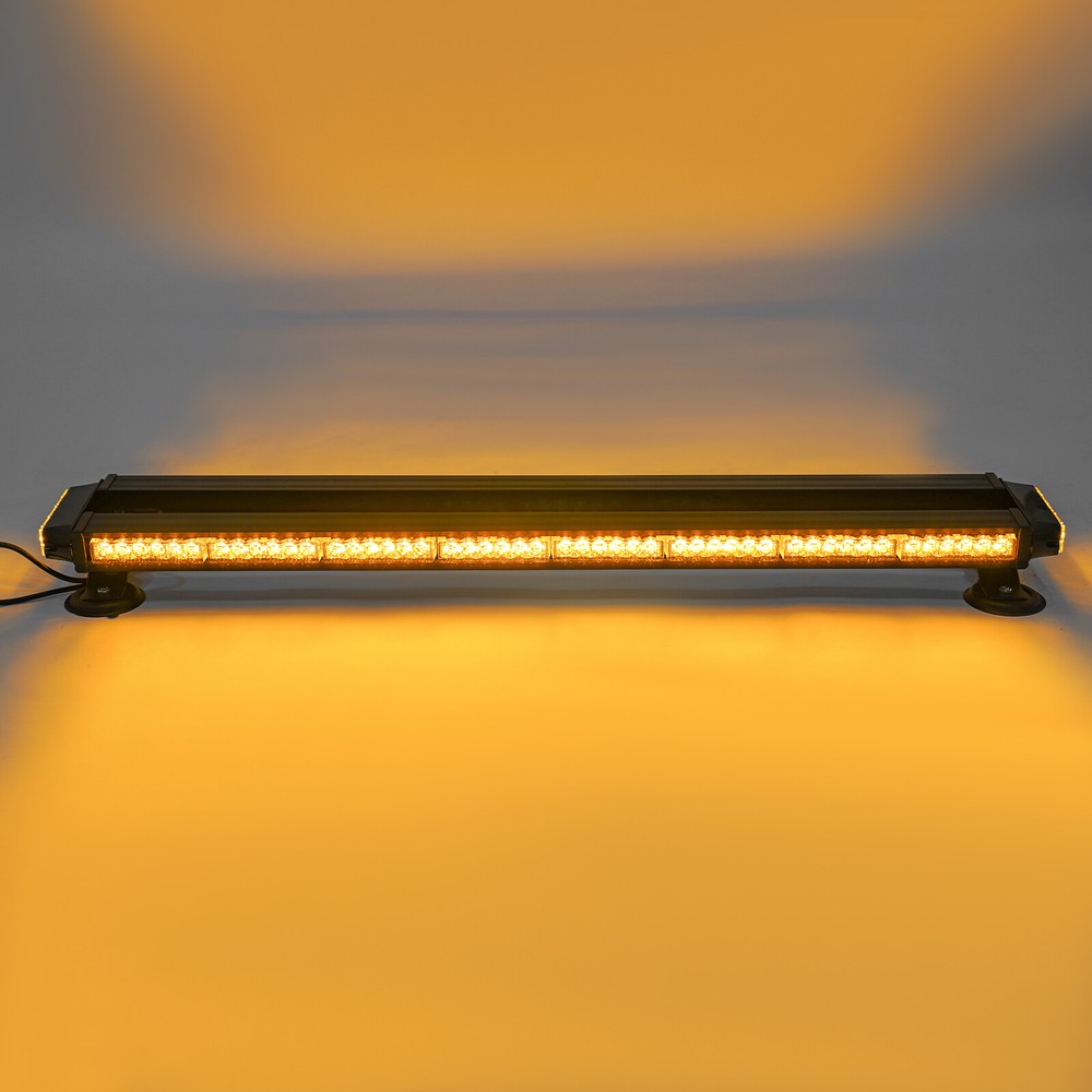 37" 104 LED Amber Strobe Light Bar, Emergency Strobe Flash Light Bar Warning
