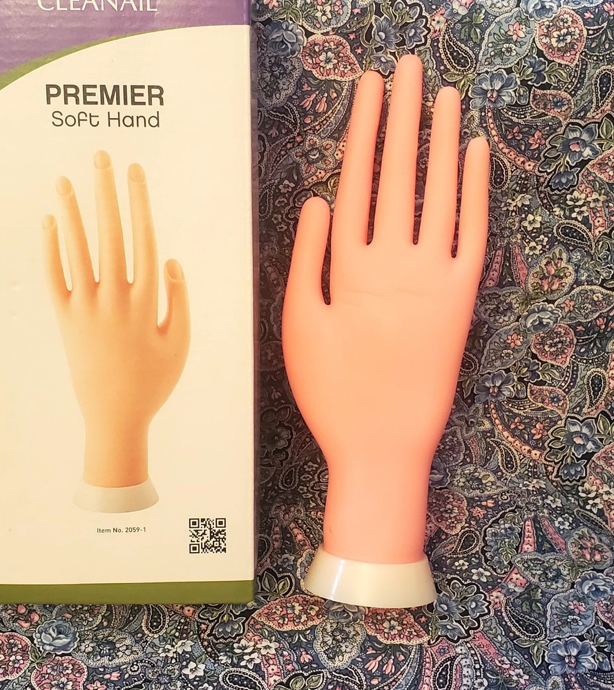 Practice L Hand- Soft Plastic Acrylic Nails, Manicures, Etc.