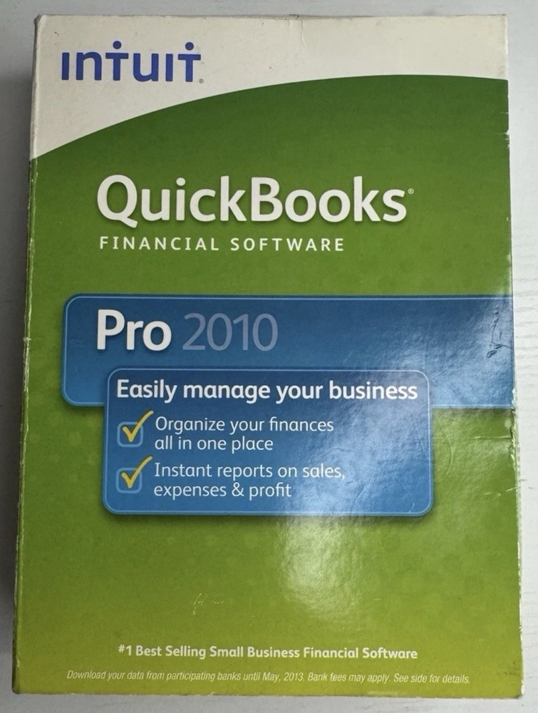 QuickBooks Pro 2010 for Windows 1-User Version US Only