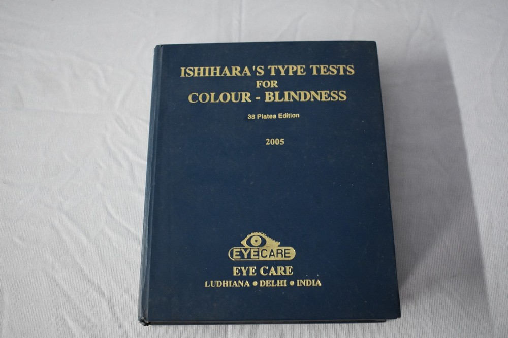 38 Plate Ishihara Test Book for Color Blindness Testing