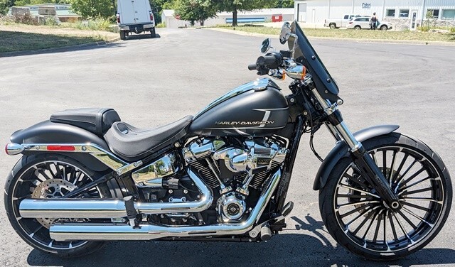 Calsci 12" Tinted Windshield for Harley Softail Standard FXST