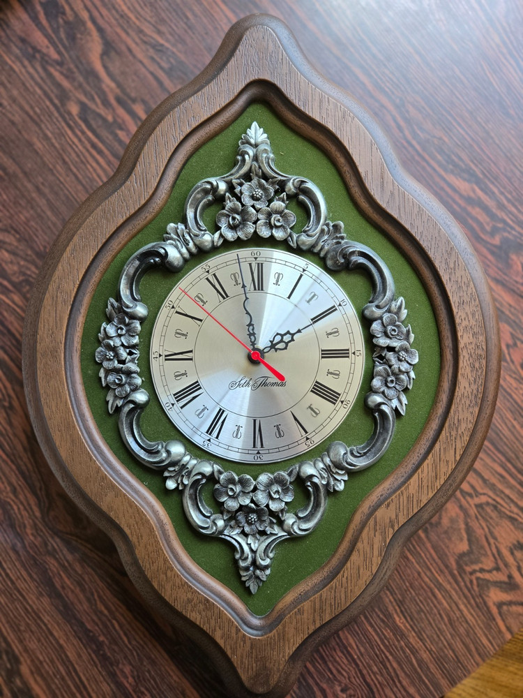 MCM Seth Thomas Baroque Wall Clock #OSSH