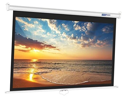 112INCH Manual Pull Down White Projector Screen 112IN-16:9 (Slow retraction)