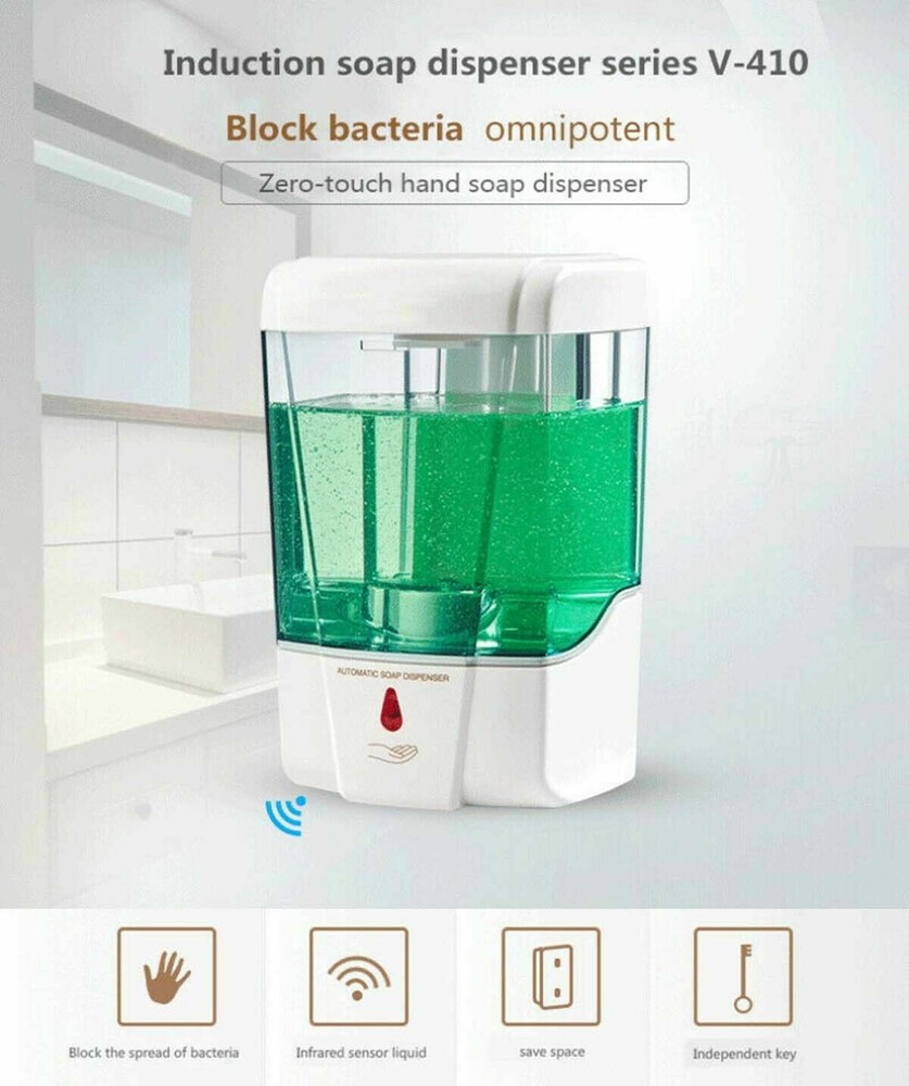 Automatic Liquid Soap/Alcohol Sanitizer Dispenser 700ML Hands-Free Sensor Wall