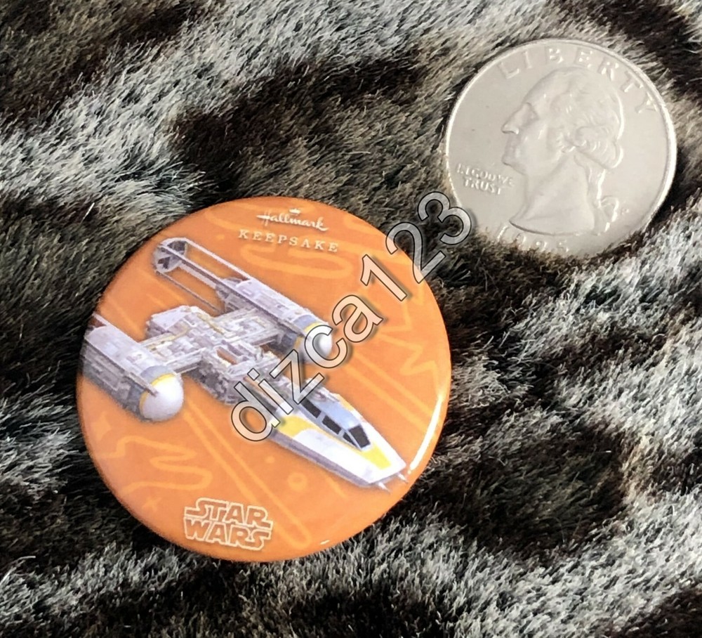 Button SDCC Comic Con Hallmark Star Wars Y Wing Keepsake Button