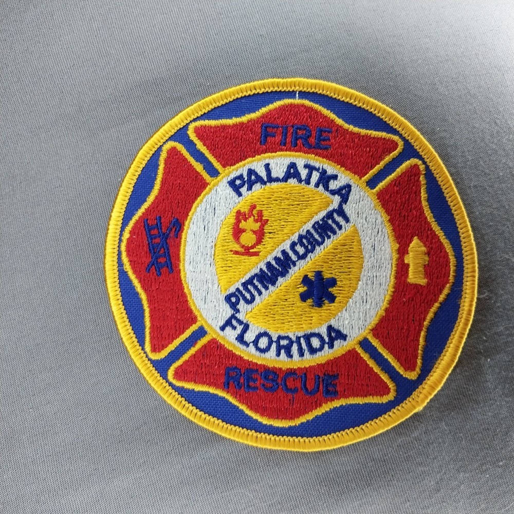 Palatka FL Florida Fire Rescue 4" Patch Putnam Co.