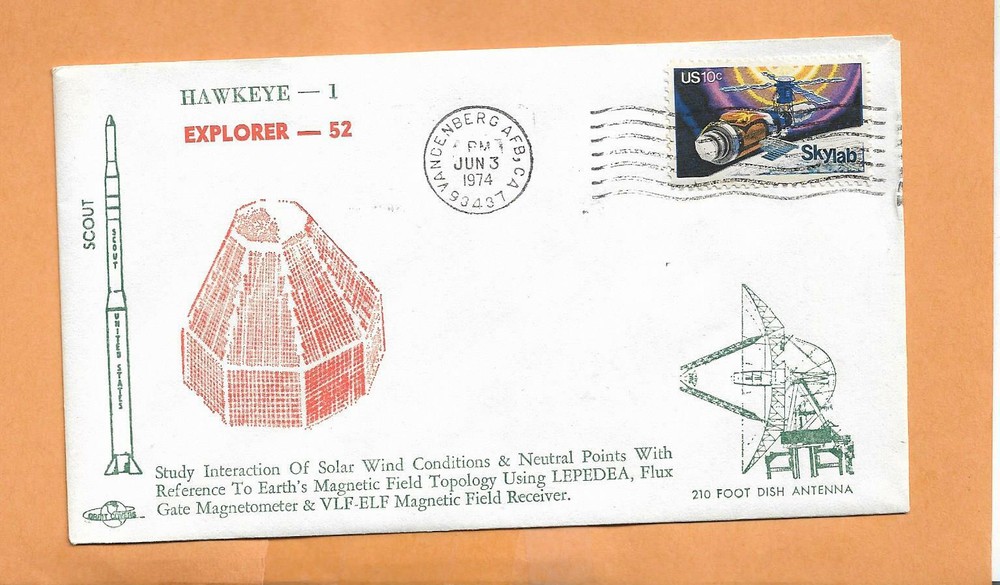 EXPLORER 52 HAWKEYE-1 JUN 3,1974 VANDENBERG AFB +