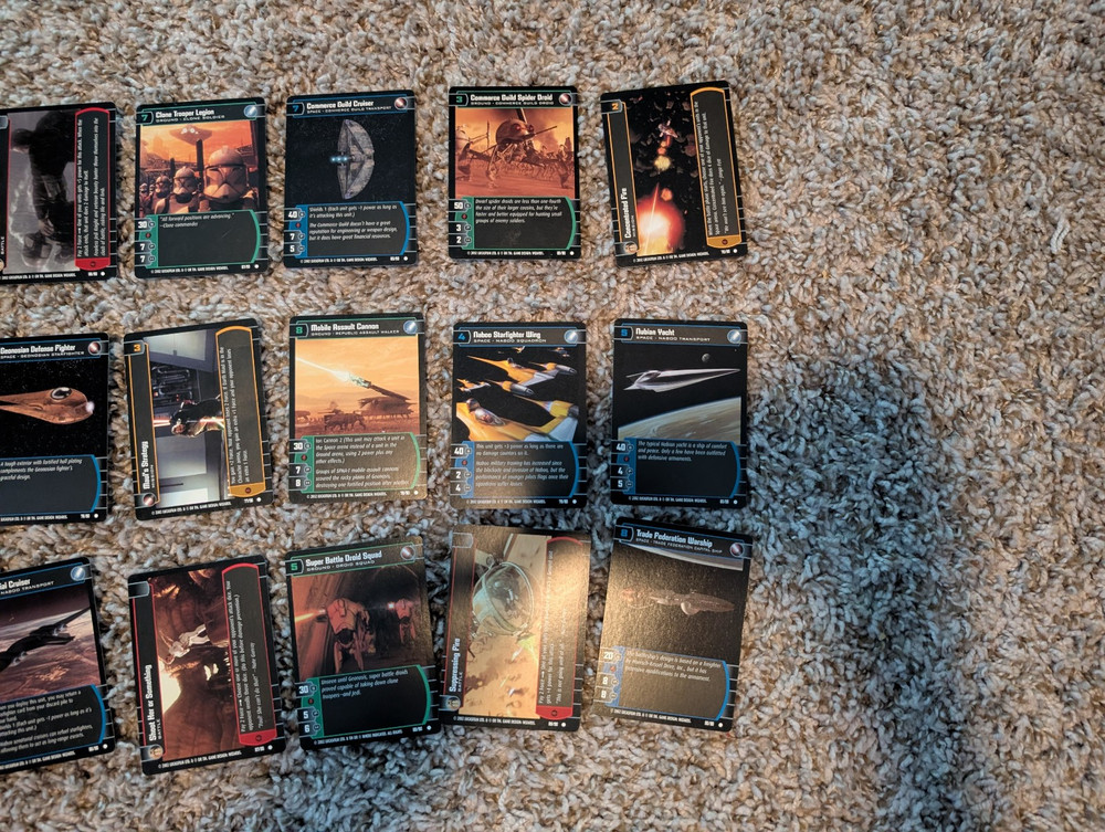 Star Wars TCG WOTC Sith Rising Complete Common Set