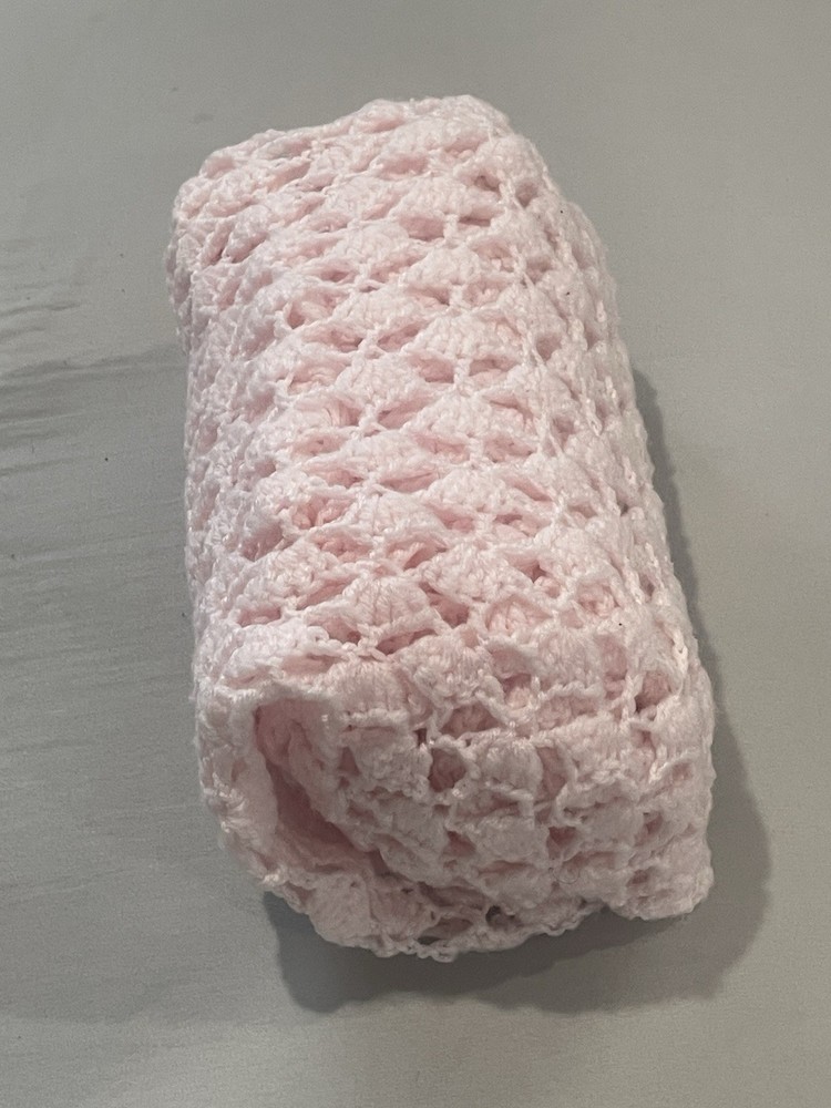 Baby Pink Crochet Blanket
