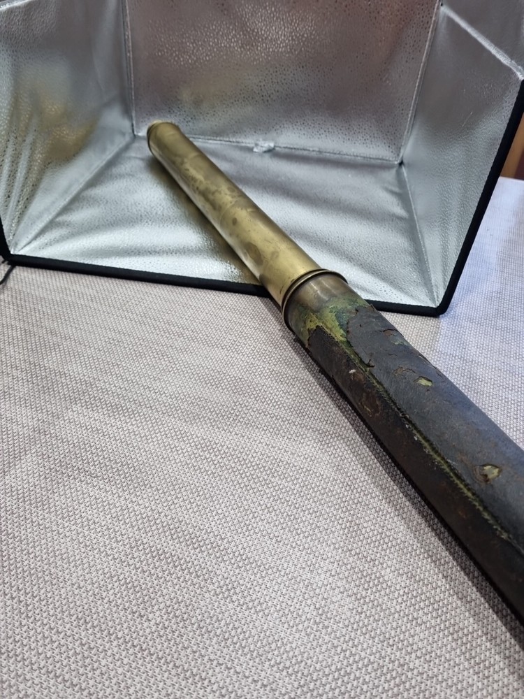 Victorian Bronzed Single Draw Telescope With Age Related Condition