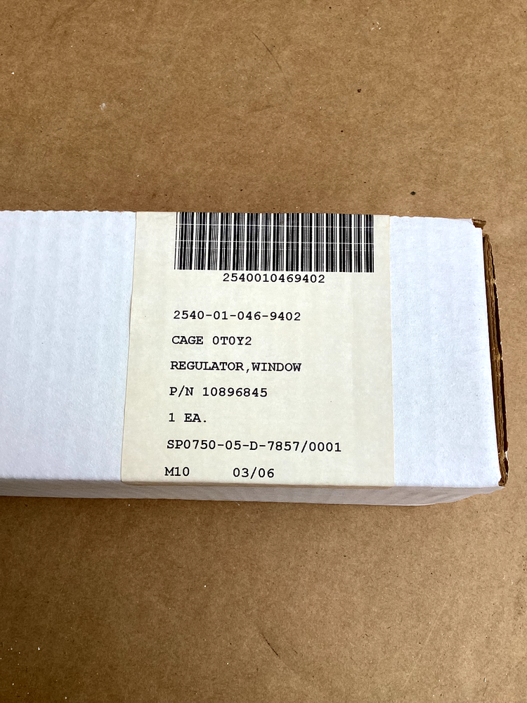 window regulator 5ton/M939 expanda van 2540-01-046-9402