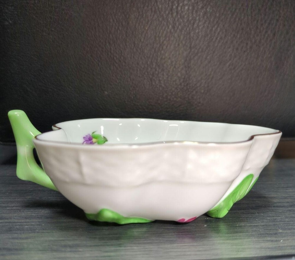 HEREND KITTY Spring Buda Bacony Sugar Bowl Tulip