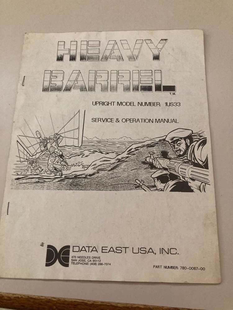 Heavy Barrel Arcade Game Manual