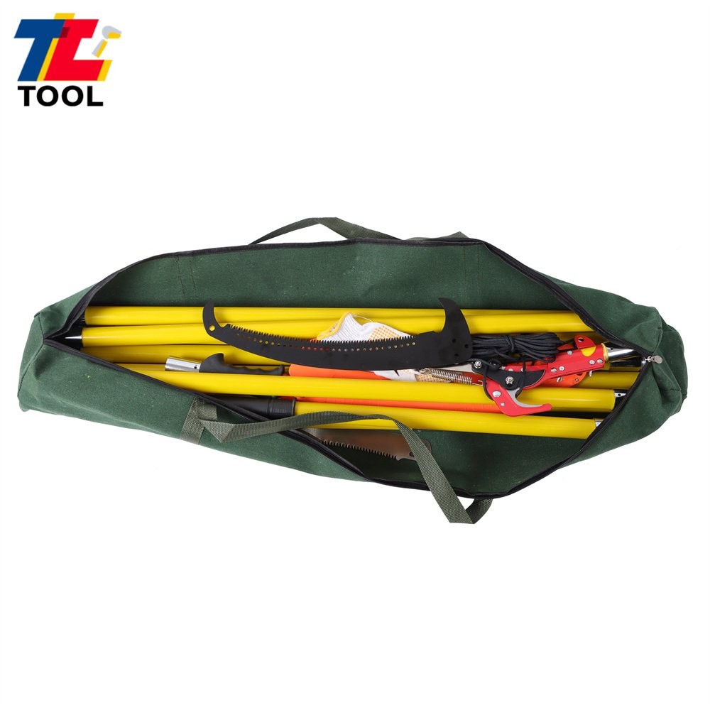 Tree Pole Pruner Durable Tree Trimmers Handle Manual Branches Yellow 30 Feet