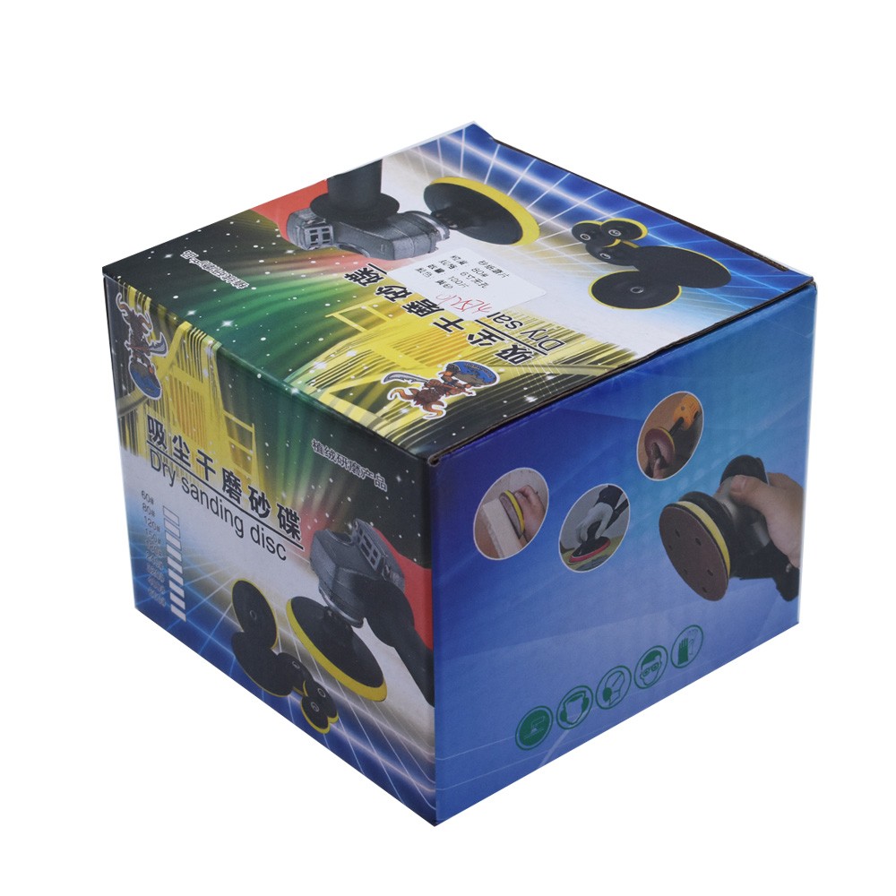 100 Pack High Quality 180 Grit 6" NO-Hole Hook Loop Pads Sanding Disc Flocking