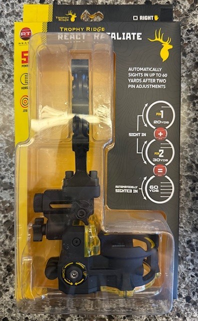 Trophy Ridge React Retaliate .019" 5-Pin Bow Sight Black