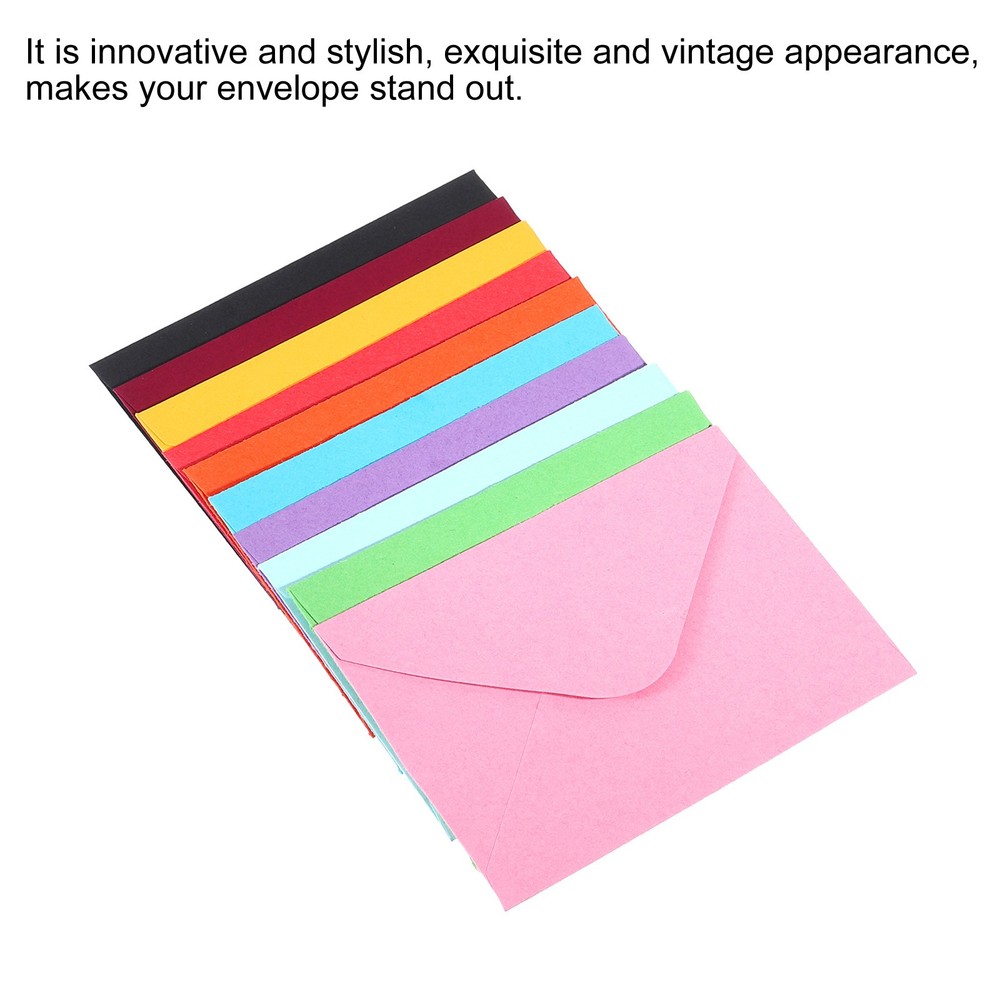 100Pcs Mini Envelopes, Tiny Pockets Gift Card Business Card Envelope, Multicolor