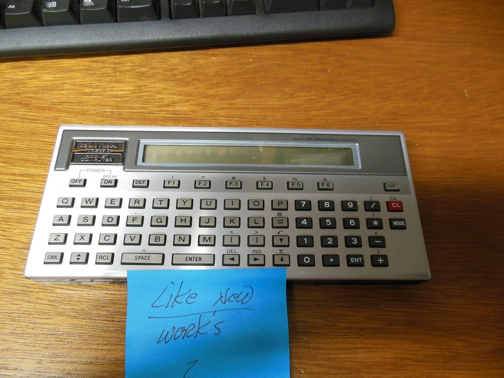 Tandy TRS-80 Pocket Computer.  working