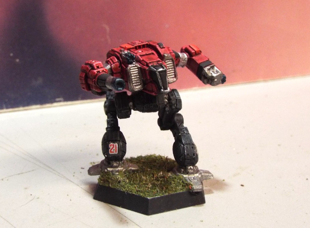 BATTLETECH SHADOW CAT MECH [KELL HOUNDS] (CATALYST, CUSTOM TORSO-TWIST, PAINTED)