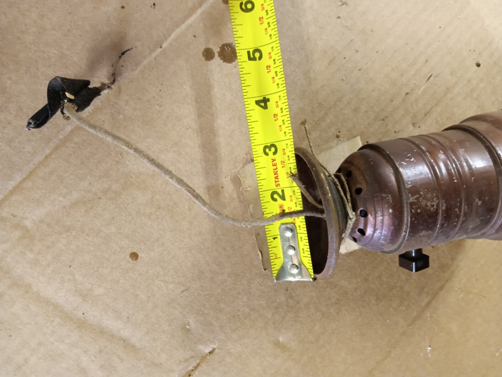 Vintage Large Electric Light Fixture Part, Torchy