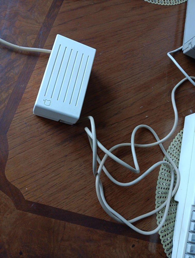 Vintage Apple IIc 2c A2S4100 - Computer and Power Supply Plus Extras Mouse, Disk