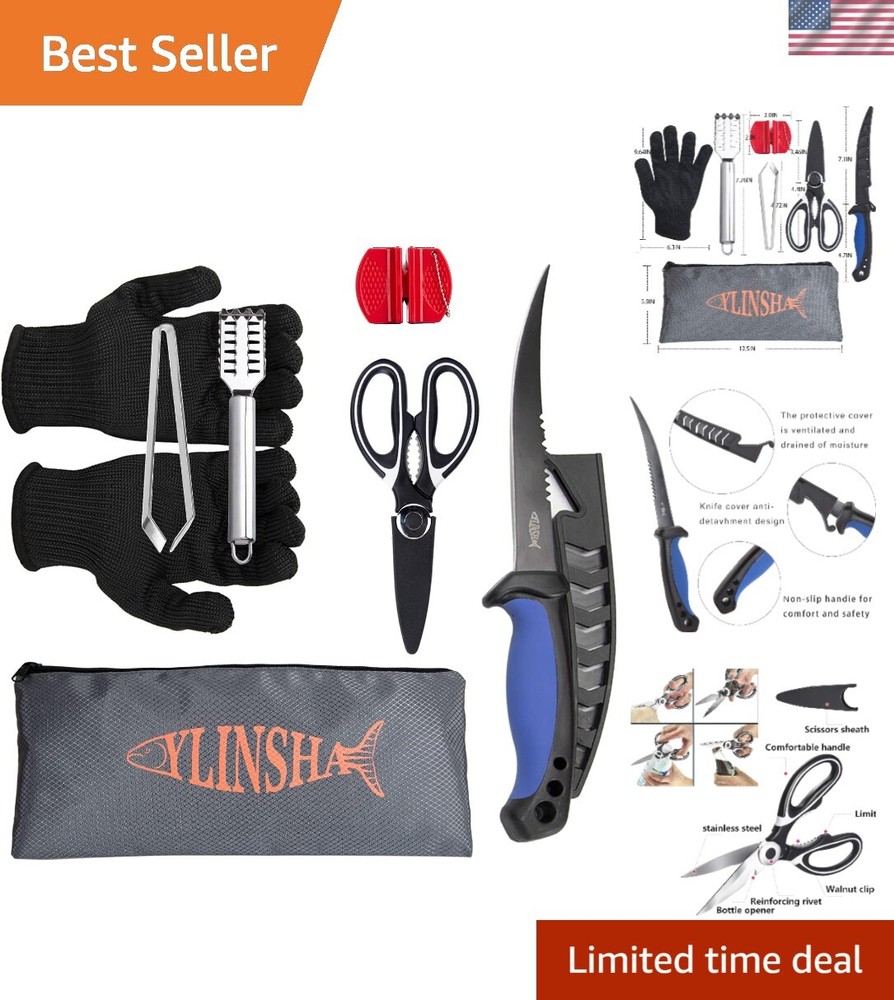 Premium Fish Cleaning Kit with Multi-Functional Tools and Safe Gloves
