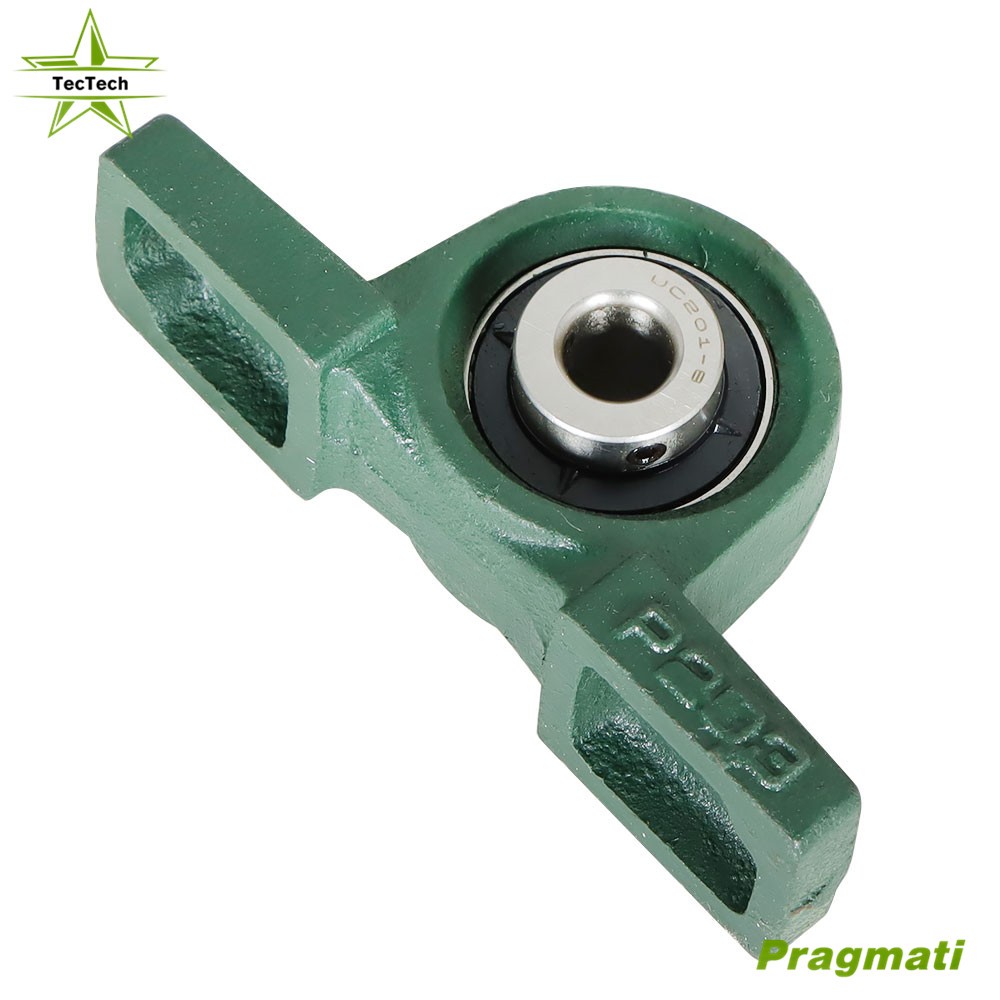 4 Pcs UCP201-8 1/2" Bore Solid Base Pillow Block Bearing Self Aligning 2 Bolt