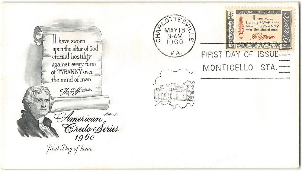 US #1141 First Day Cover (FDC), 1960