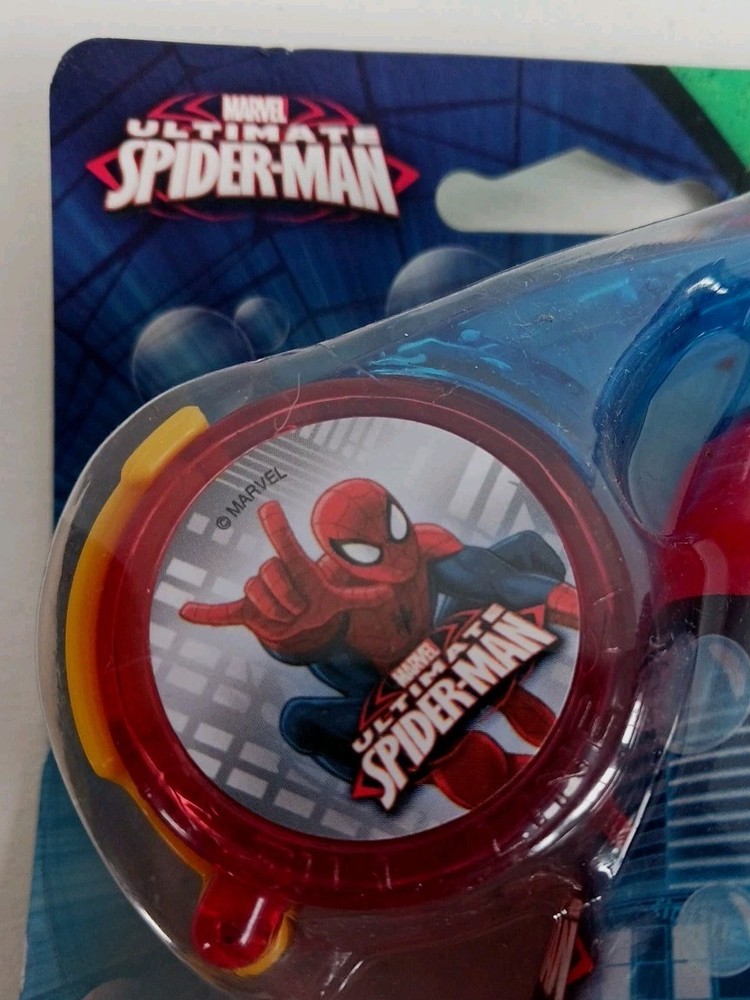2015 Marvel Ultimate Spiderman Bubble Whistle Old New Stock In Original Package