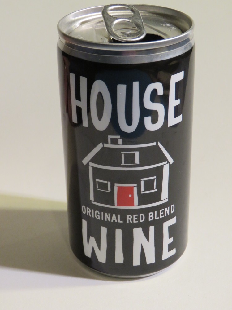 Mini WINE Empty Can ~ HOUSE Original Red Blend WINE ~ Walla Walla, WASHINGTON