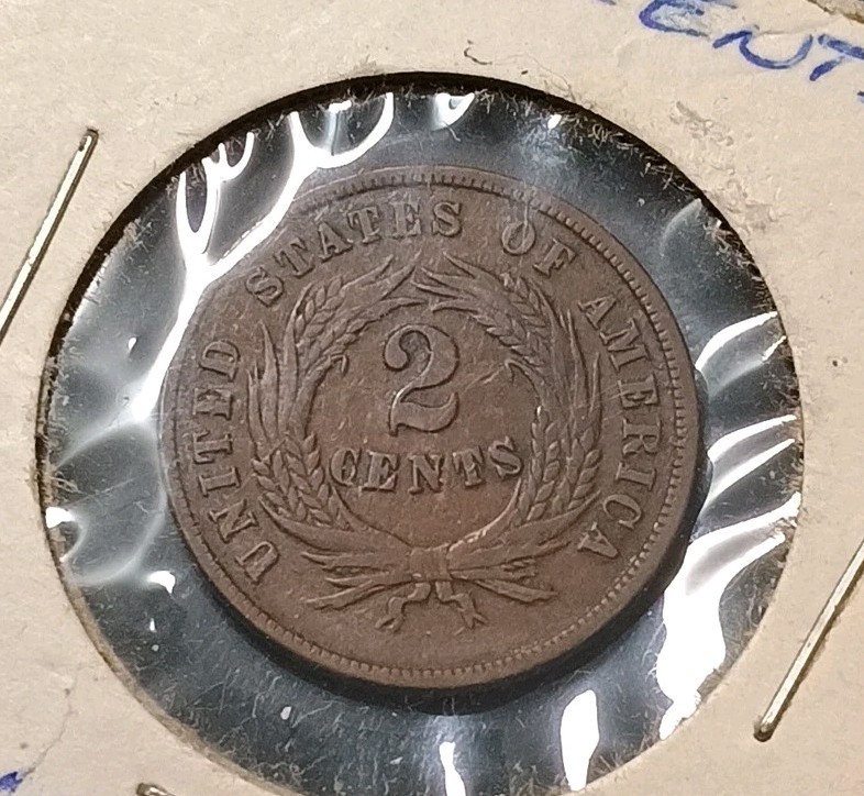 1868 2 Cent Piece U.S Coin. ( KM.#94 )