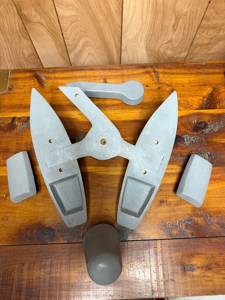12" Master Sand-Casting 3D Pattern for making brass sailboat castings. Handmade