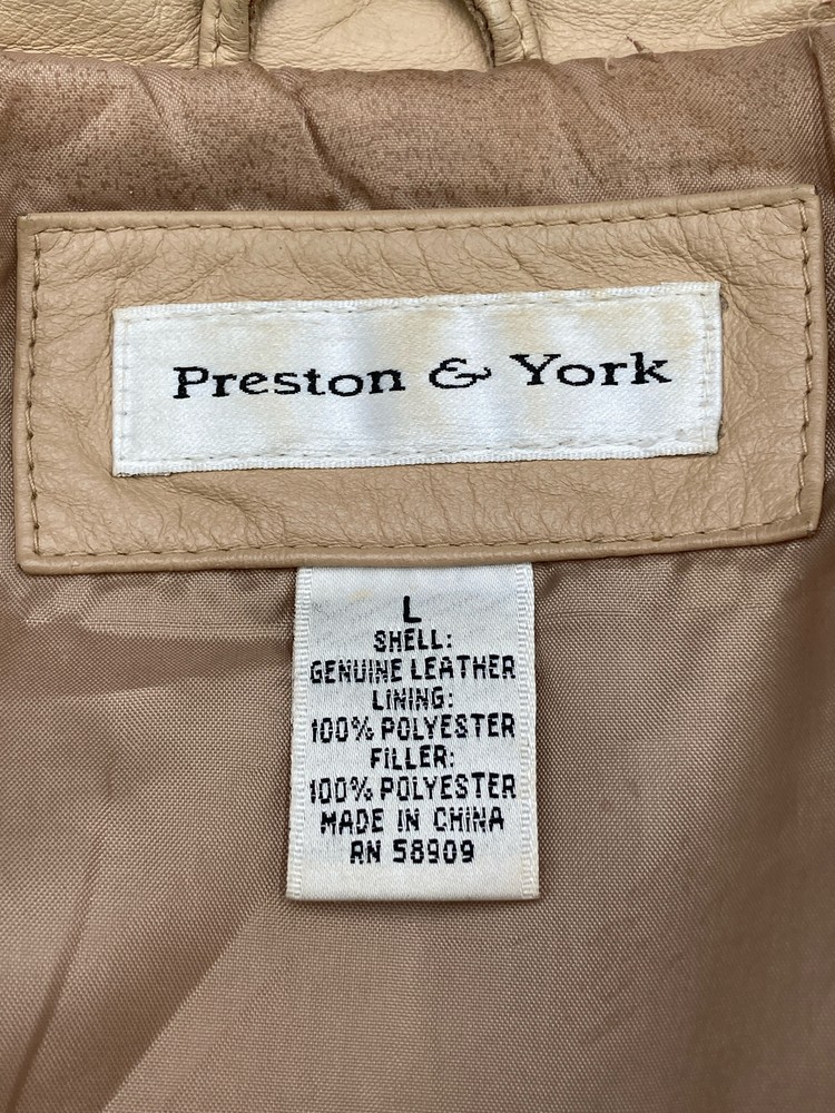 Preston & York Genuine Leather Jacket, L
