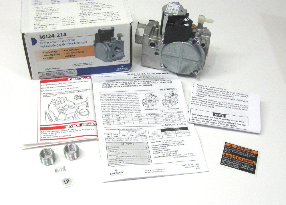 White Rodgers 36J24-214 Replacement Gas Valve