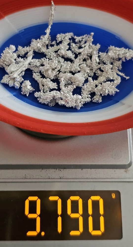9.790g 9999 Crystallized Silver Nuggets