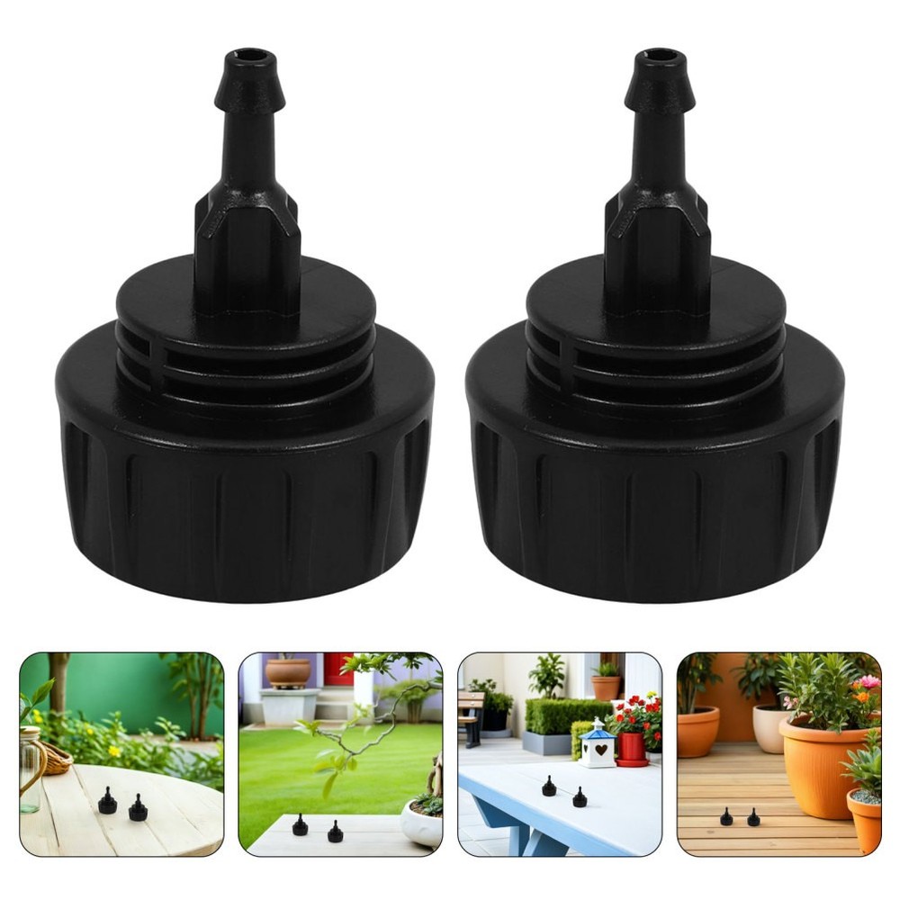 6 Pcs Hose Coupling Replacement Quick Connect Drip Irrigation Adapter Black