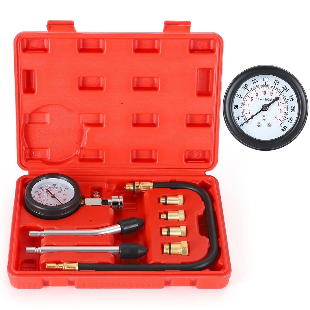 Compression Testertest Gauge Motorcycle Car Outboard Engine Chainsaw Snowmobile