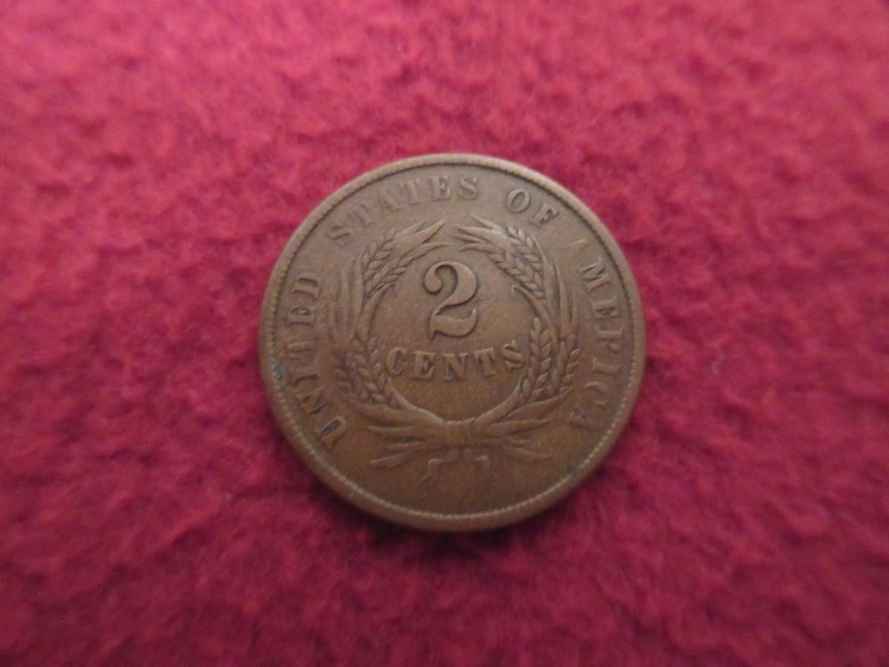 1864 U.S. Two Cent Piece Higher Grade Original Coin