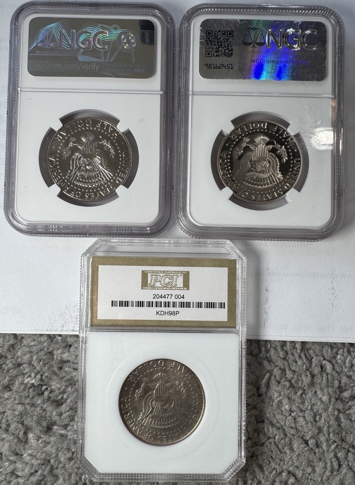 3 JFK Half Coins