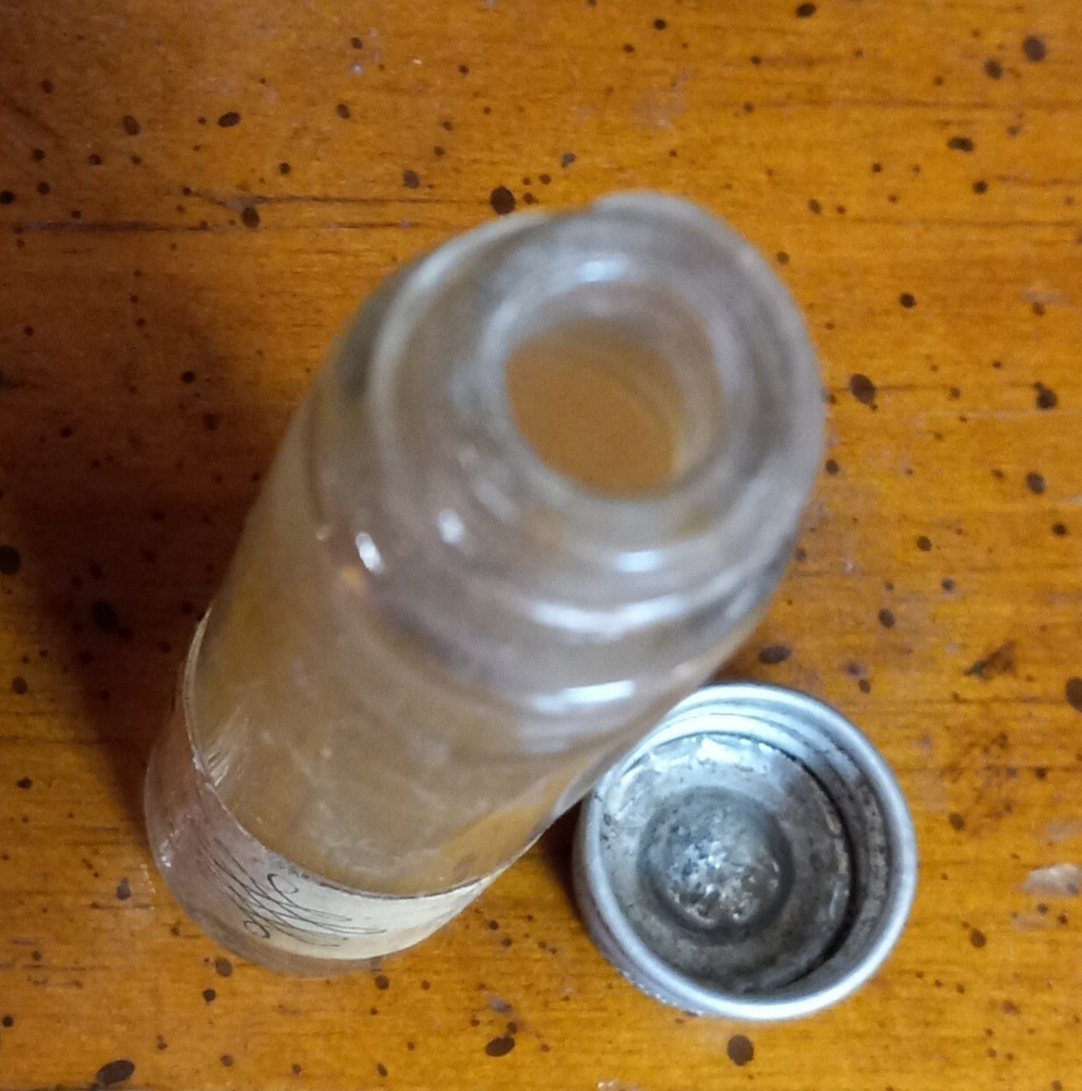Vintage Clear Colgate After Shave 3" Empty