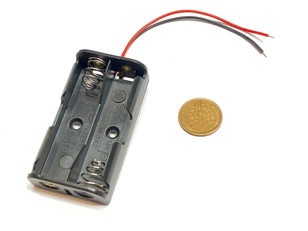 AA DIY Battery Holder Case Box Base 3V Volt PCB Mount wired B23