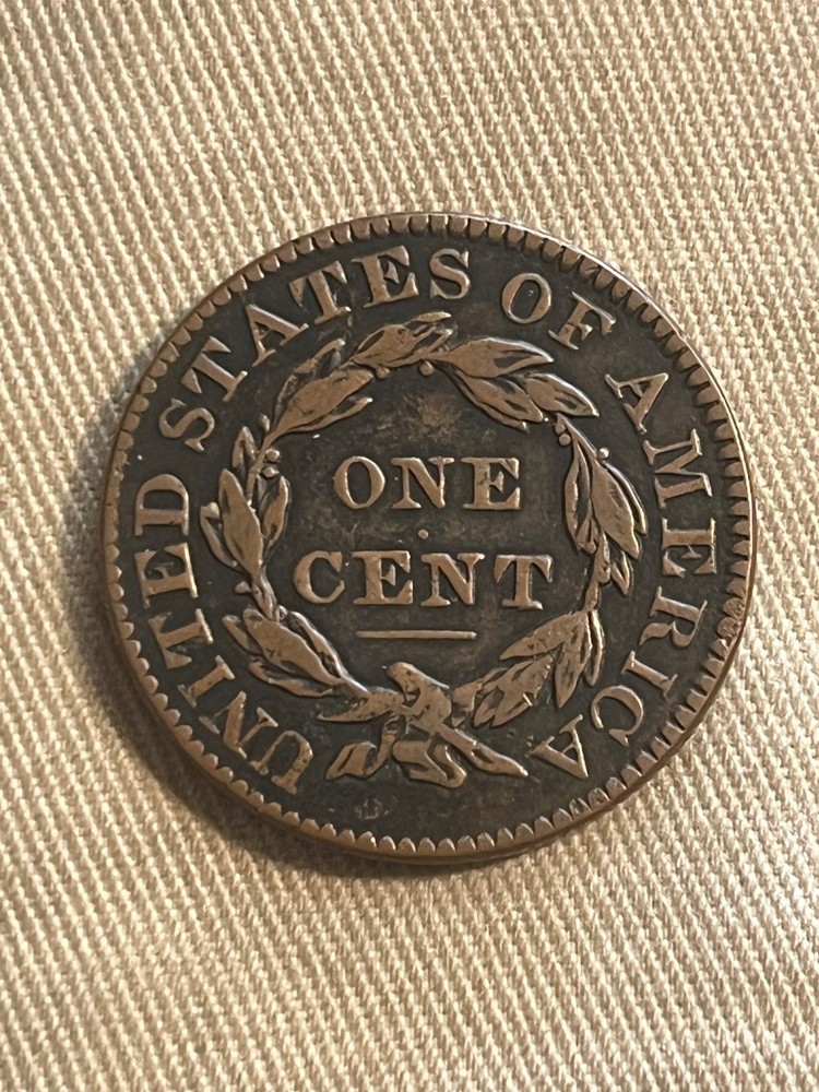 1832 Coronet head cent , better date, VF