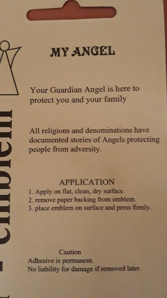 Angel Car or Cell Phone Emblem