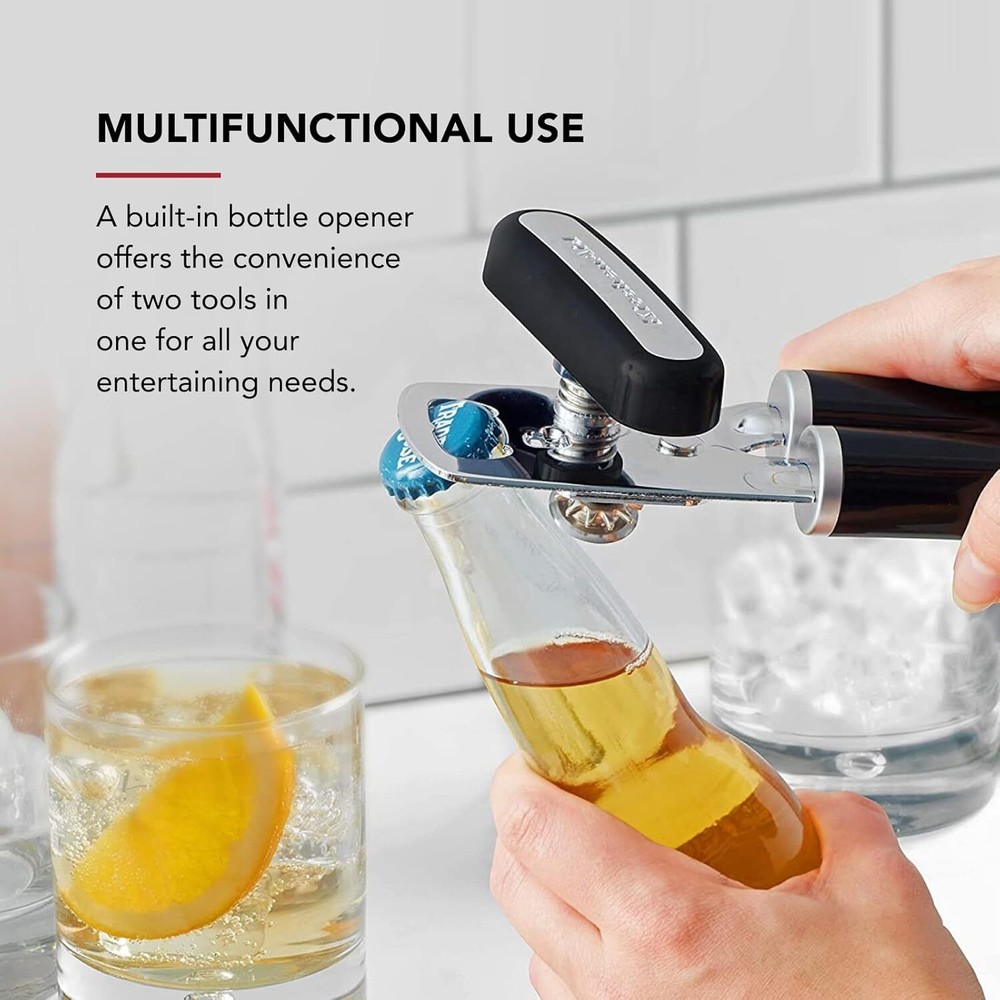 KitchenAid Classic Multifunction Can Opener and Bottle One Size, Black