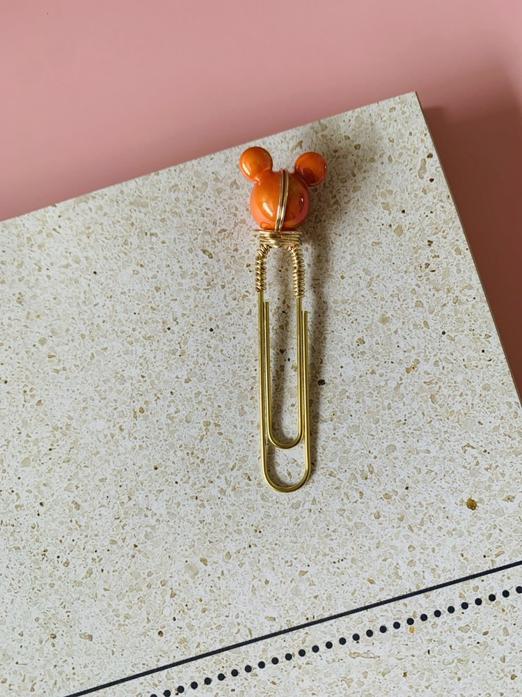 Orange Mickey PaperClip