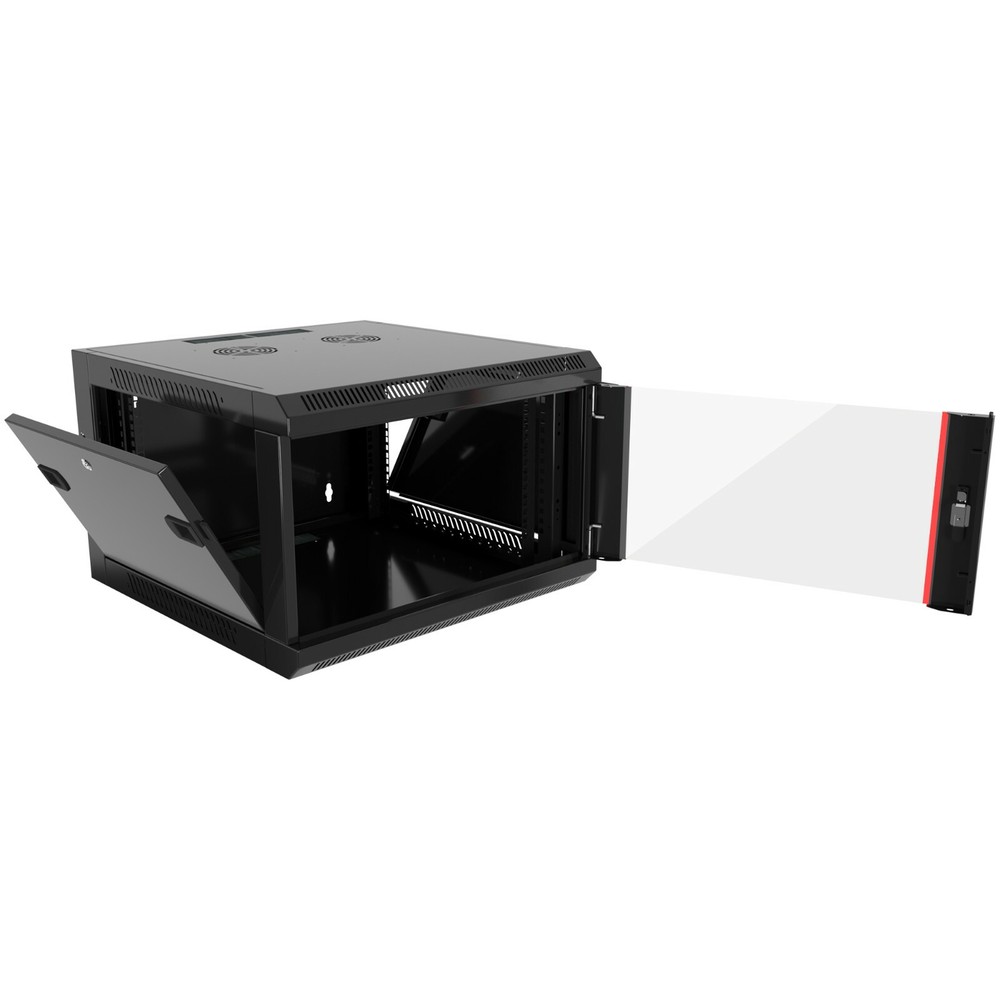 Server Rack 15U Wall Mount Cabinet Locking Networking Data Enclosure Glass Door