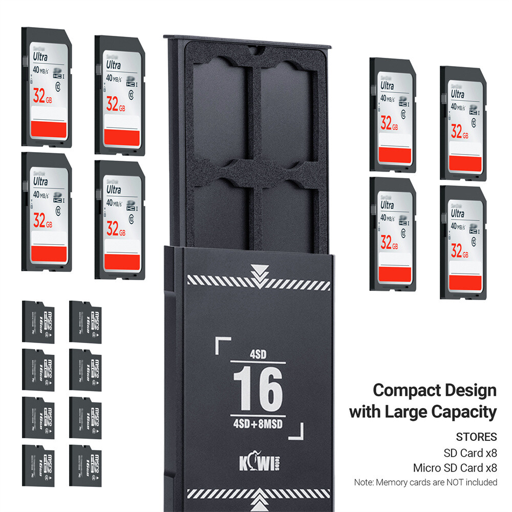 Memory Card Case Holder Storage for SD Micro SD MSD TF CFexpress Type A B XQD